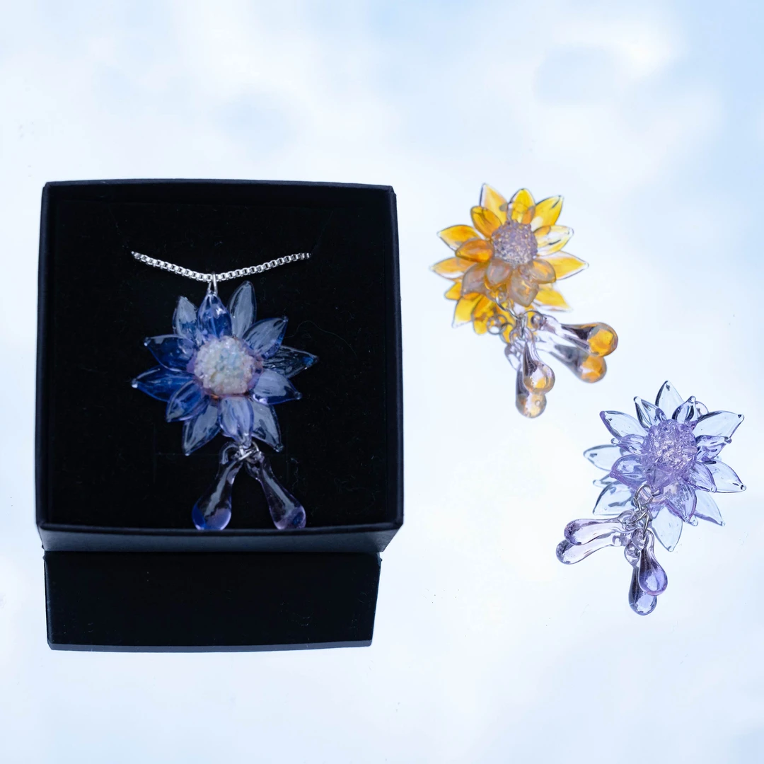 h款全网爆款向日葵、莲花吊坠 琉璃工艺品吊坠 送闺蜜好礼物