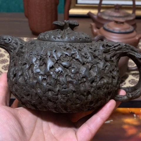 茶壶紫砂一***财俊凯紫砂工艺