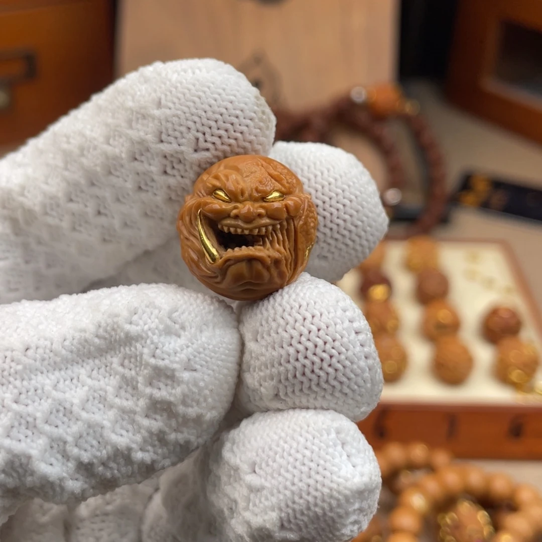 猴头核桃吊坠@***斌恶兽