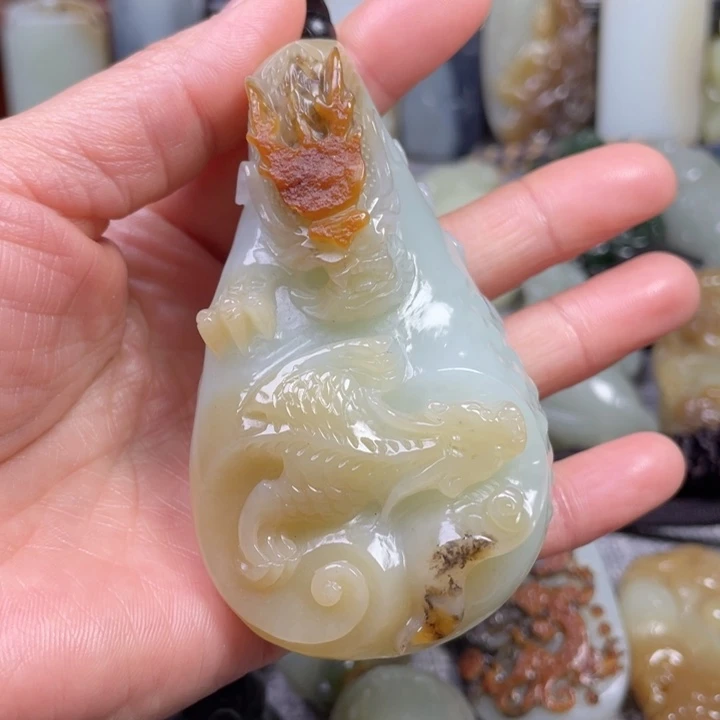 和田玉未镶嵌挂件