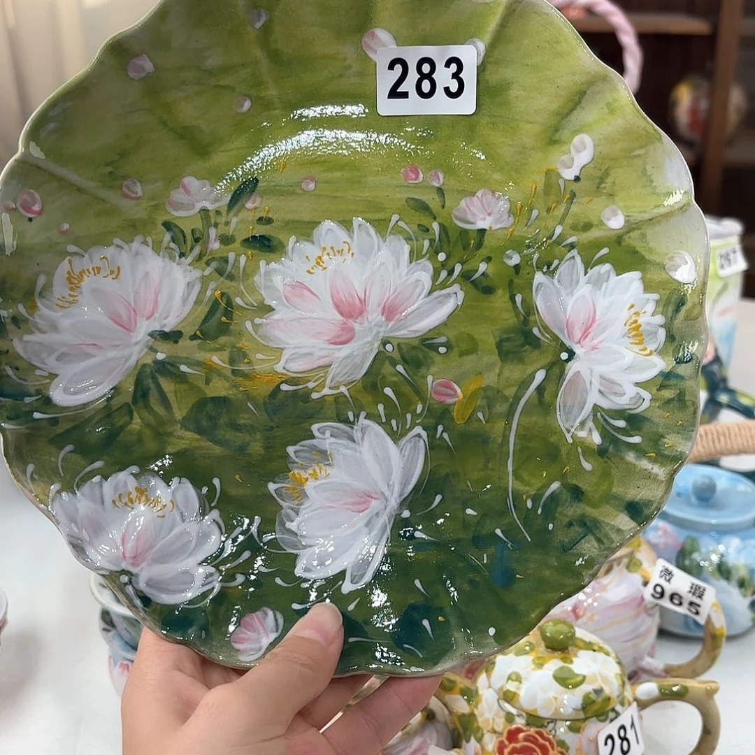 景德镇手绘高温釉下彩陶瓷茶具