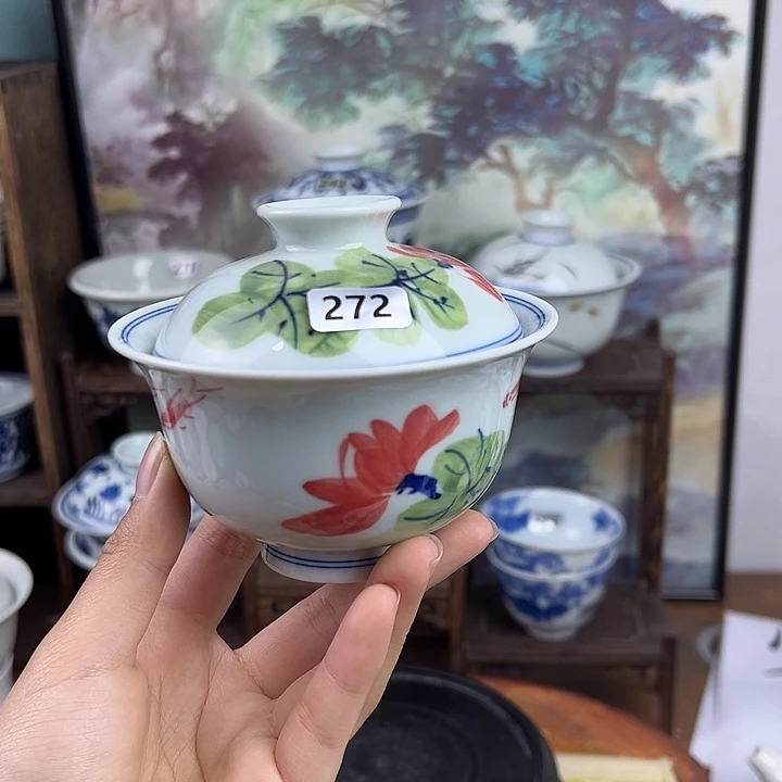 其他瓷荷花盖碗272