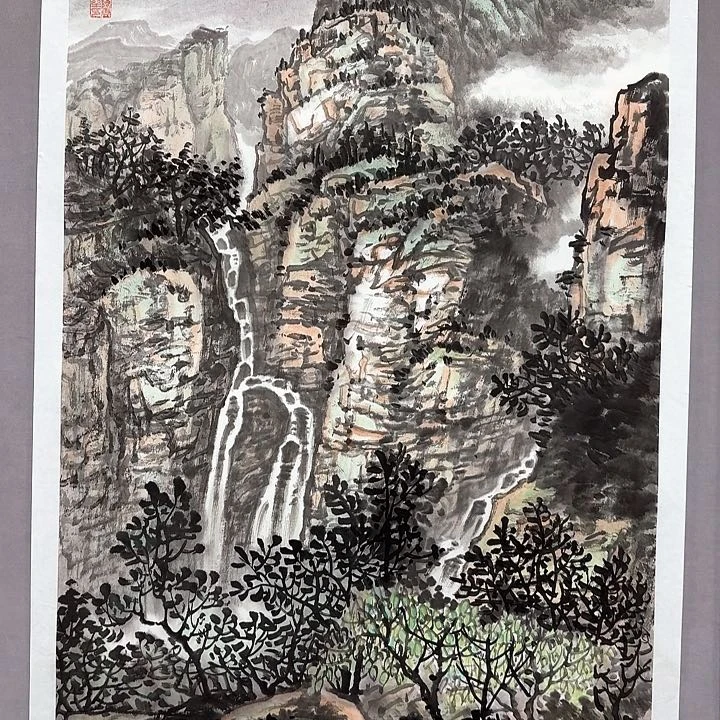 国画亲笔手绘放心去藏