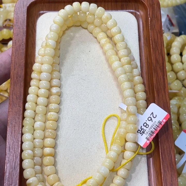 蜜蜡手链未镶嵌蜜蜡108