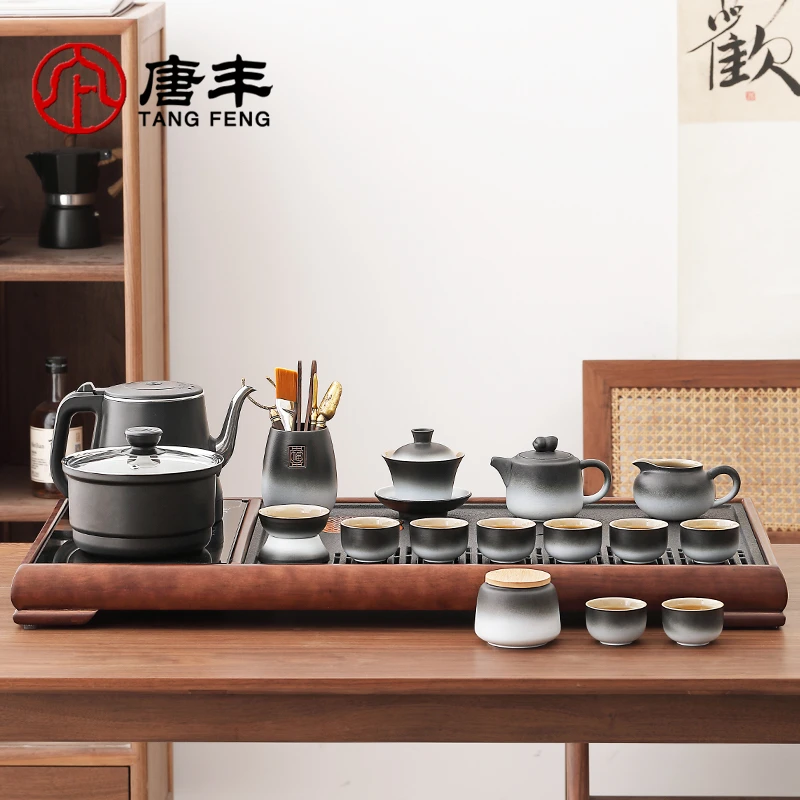 唐丰2025新款功夫茶台一整套家用高颜值喝茶待客泡茶专用茶具套装