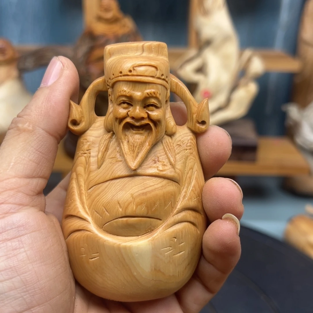 木清*崖柏木摆件手把件