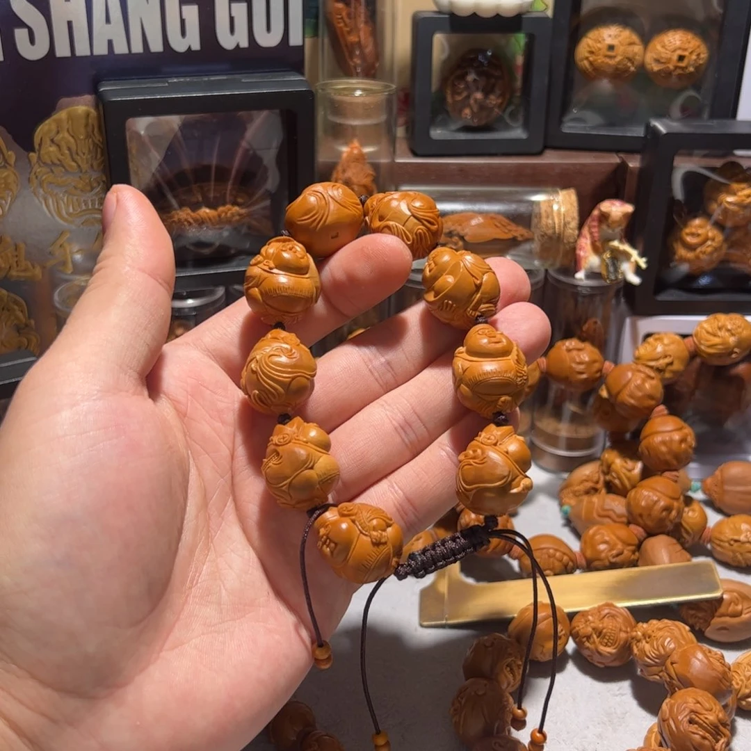咕***噜手串/手链橄榄核手工八宝财神