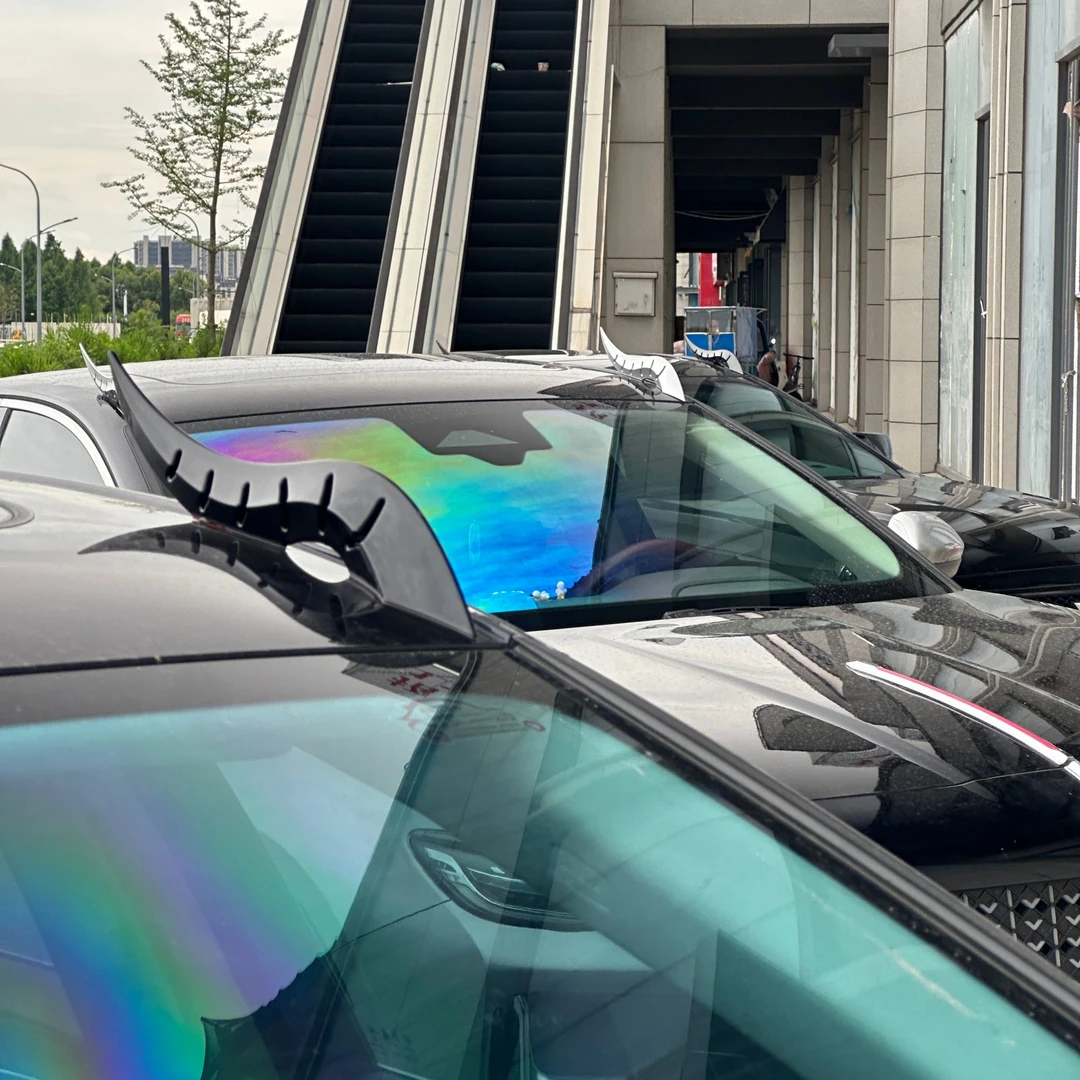 (弧光速型绕流鳍)新款龙角形车外装饰,适用市面多种轿车