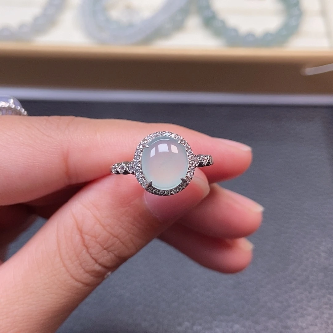 范***菁翡翠银S925镶嵌手链