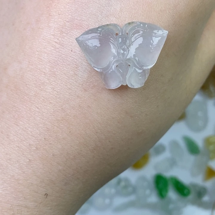 定制翡翠未镶嵌蝴蝶