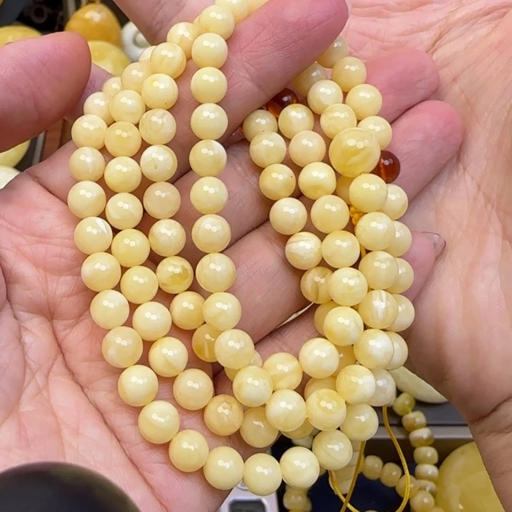 未镶嵌颈饰蜜蜡天然蜜蜡