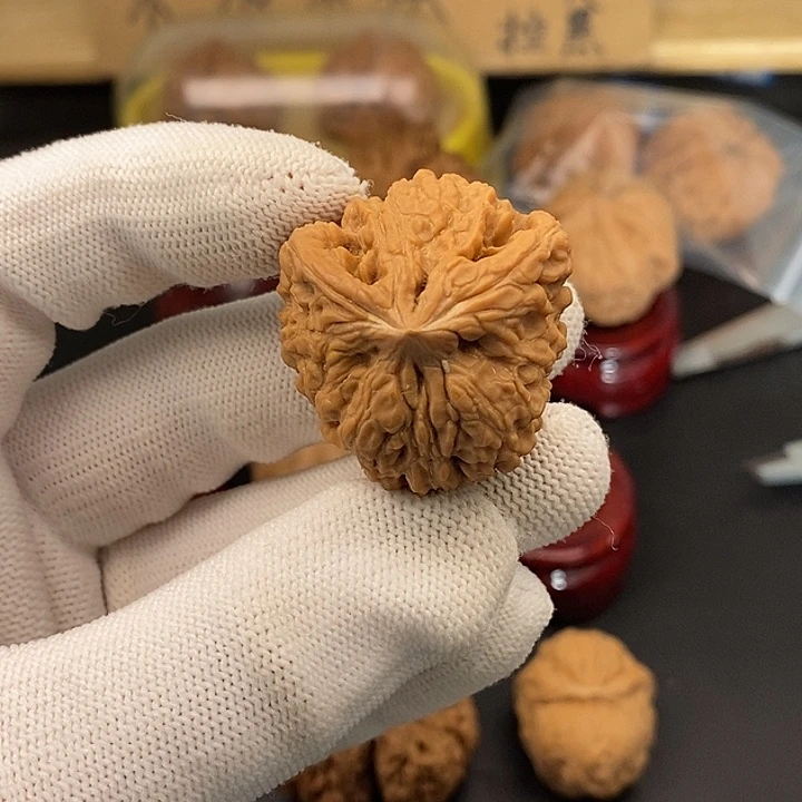 一***二文玩核桃吊坠黄不退不换