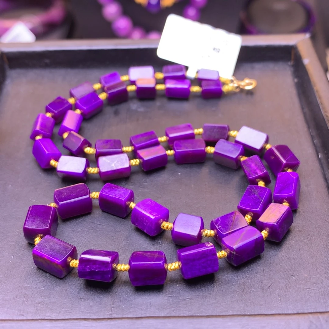 苏纪石（舒俱来）18K金镶嵌项链