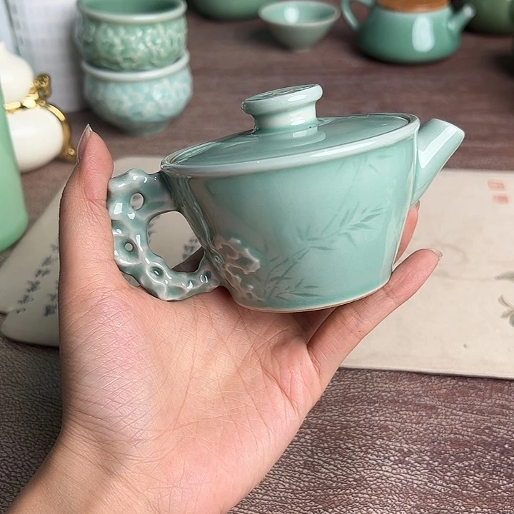 龙泉云间青瓷小米茶器