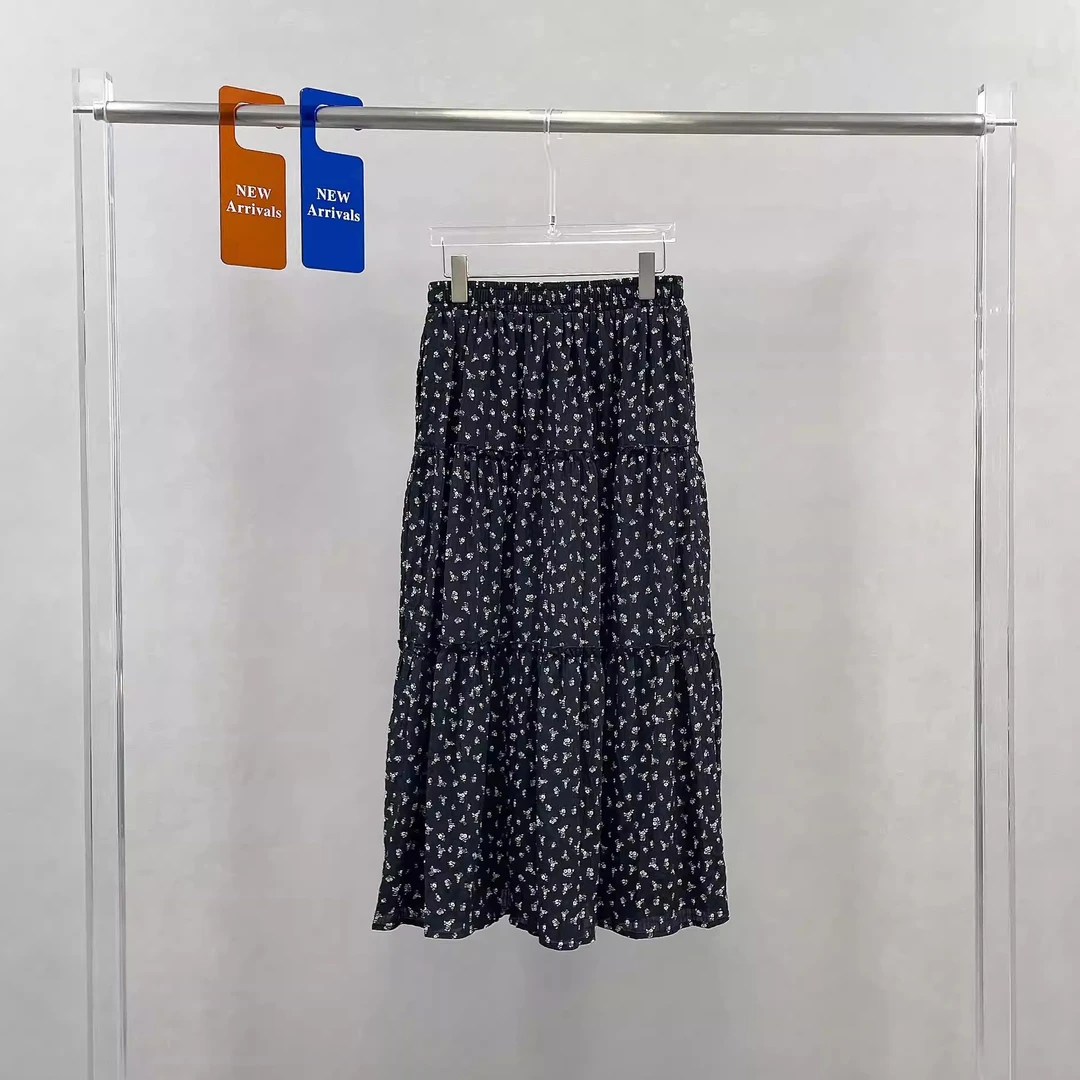 恣意家夏季新款休闲百搭松紧腰碎花半身裙女韩版气质A字半裙2765