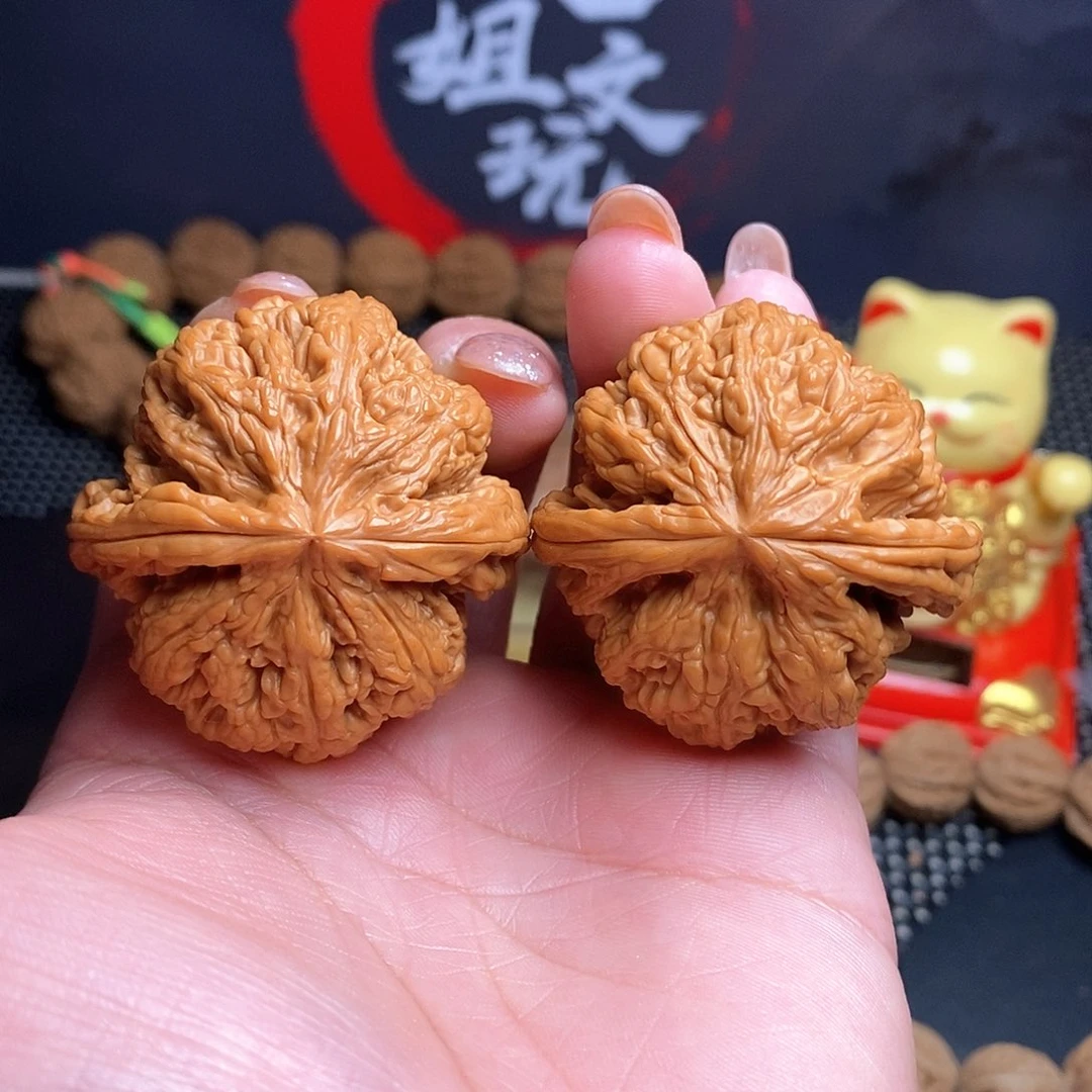 文玩核桃吊坠43尺球筋全品