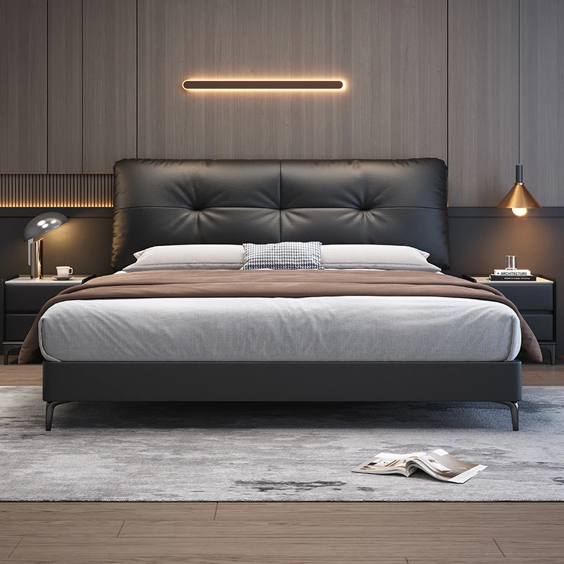 全拆式全实木软包床主卧大床家用双人床婚床卧室环保无胶水8802