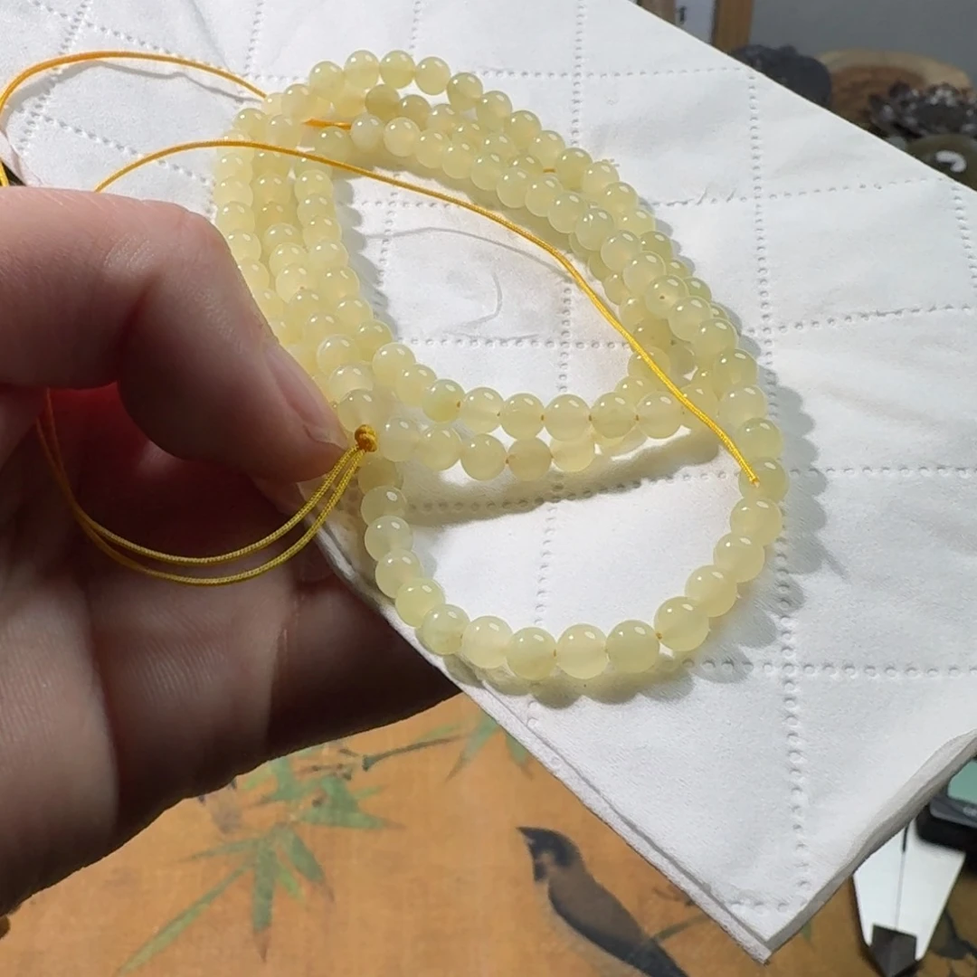 和田玉手串未镶嵌