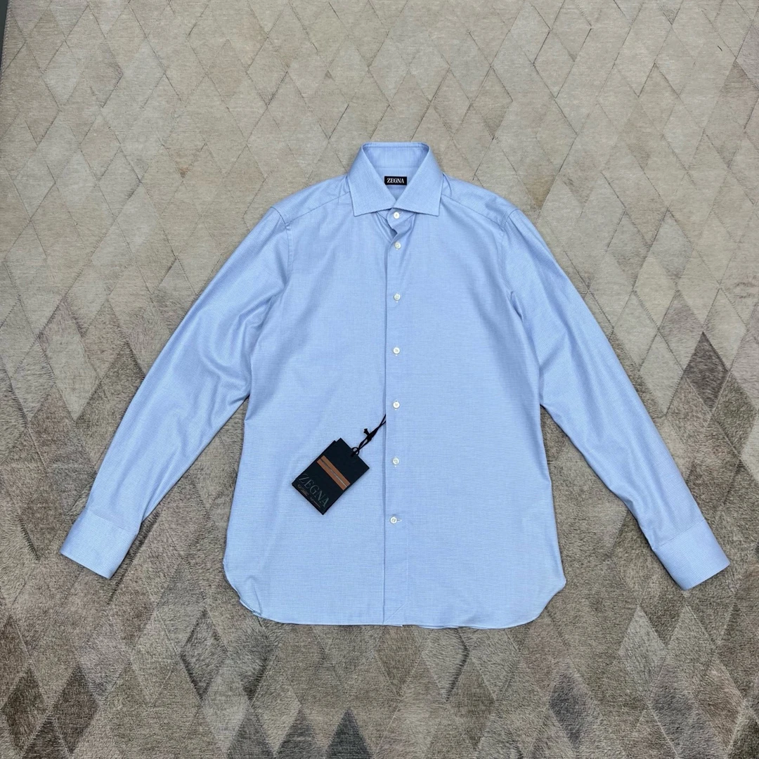未使用 ZEGNA 133585 杰尼亚男士商务衬衫长袖