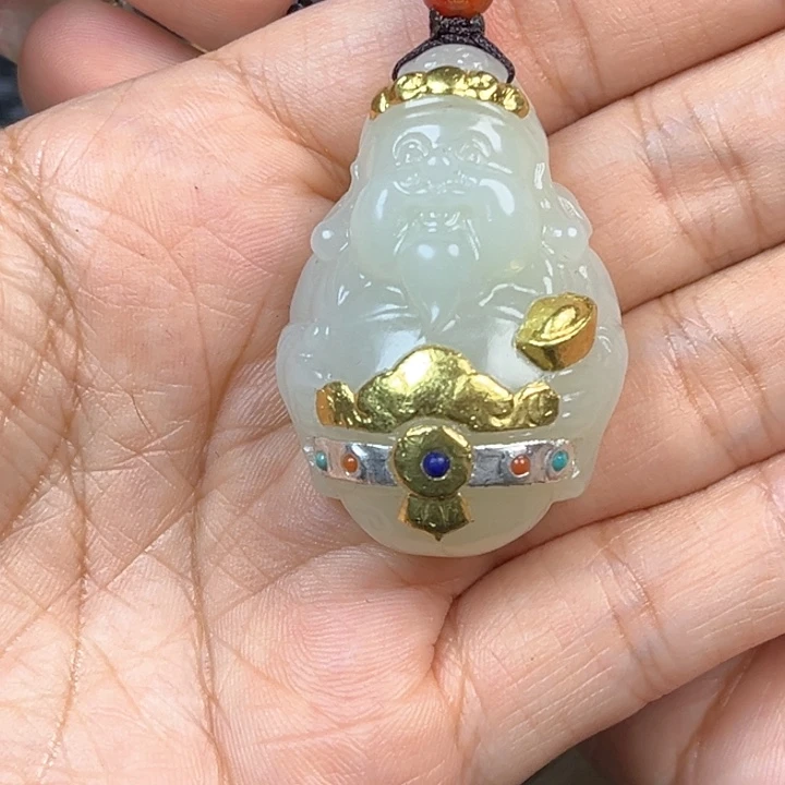 和田玉未镶嵌挂件耿