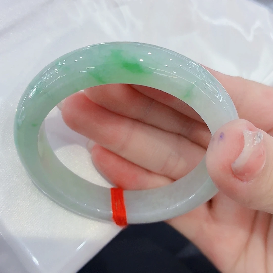 翡翠未镶嵌手镯翡翠53.54圈口