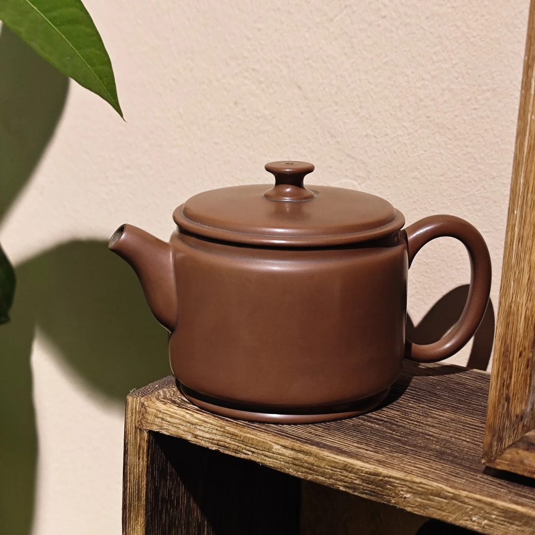 中国四大名陶-坭兴陶电烧汉瓦壶120cc手工茶壶