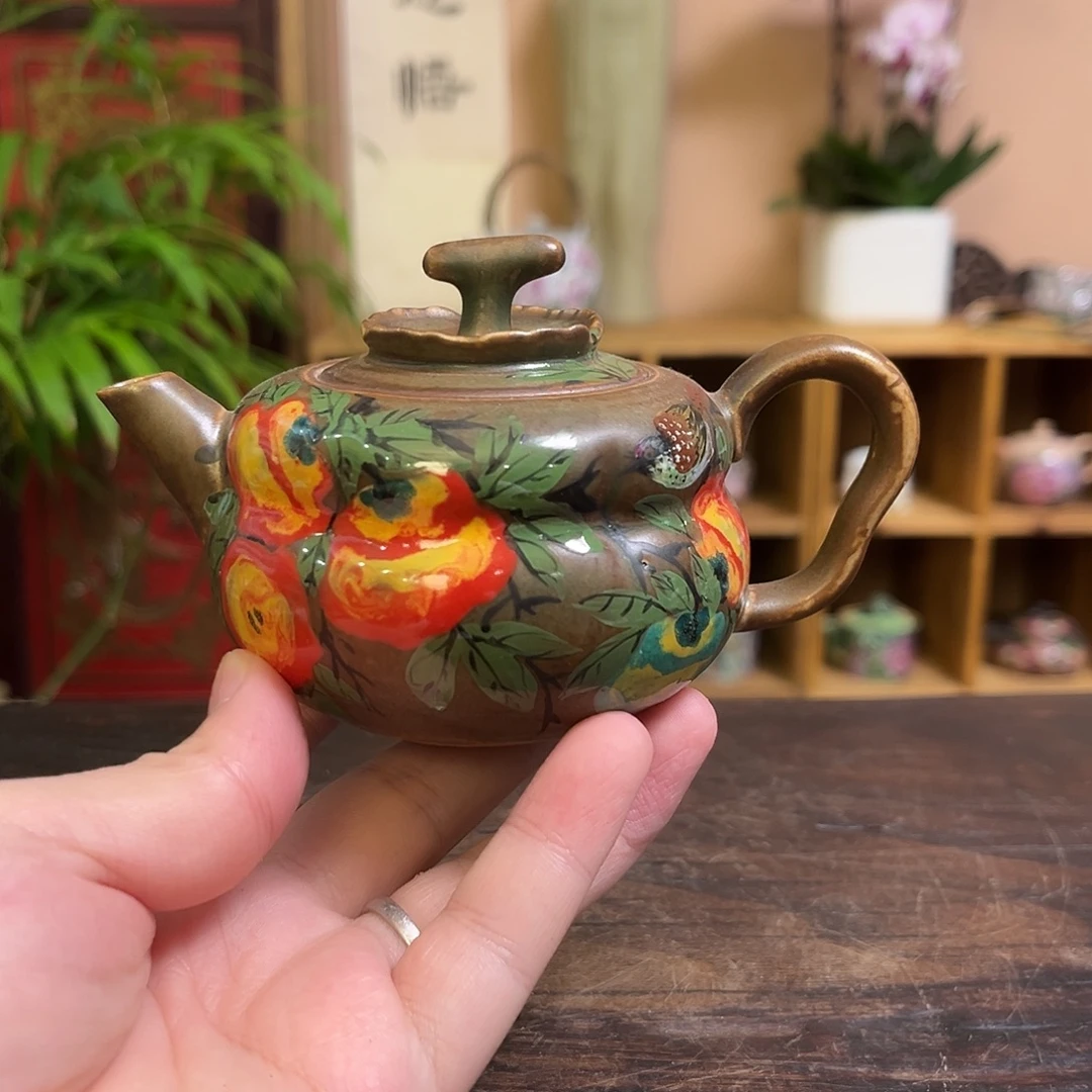 柴烧手工手绘陶瓷