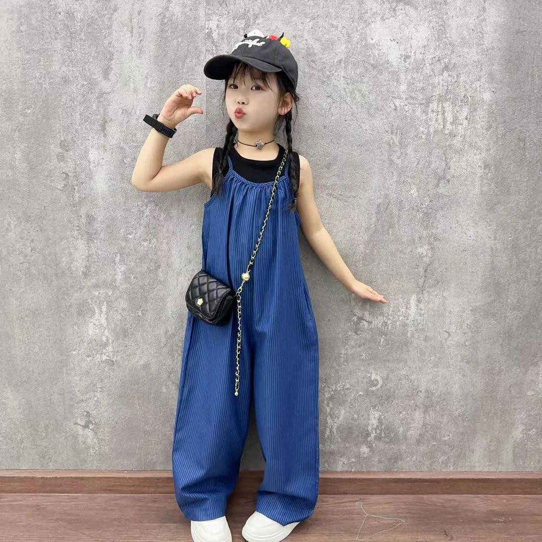 儿童时尚套装洋气时髦女童韩里韩气穿搭背心背带裤子2025新款夏季