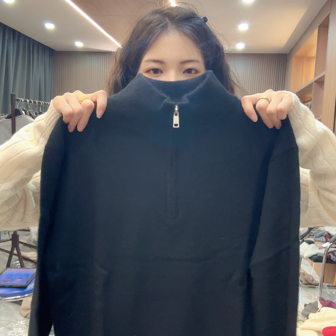 男半拉链山羊绒超好看