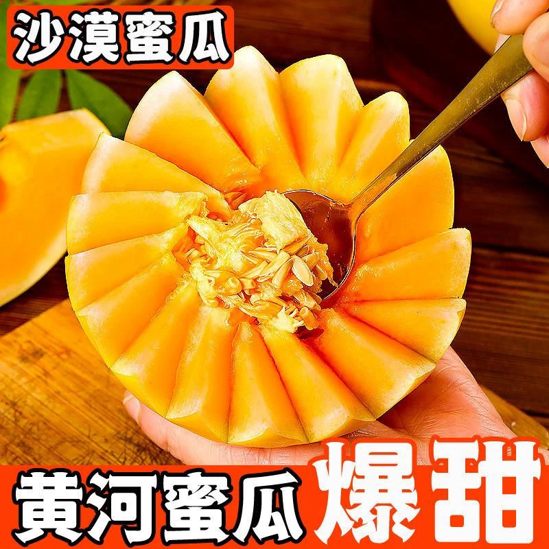 【纯儿专属】正宗民勤沙漠蜜瓜爆甜多汁产地甄选金红宝现摘美味水果