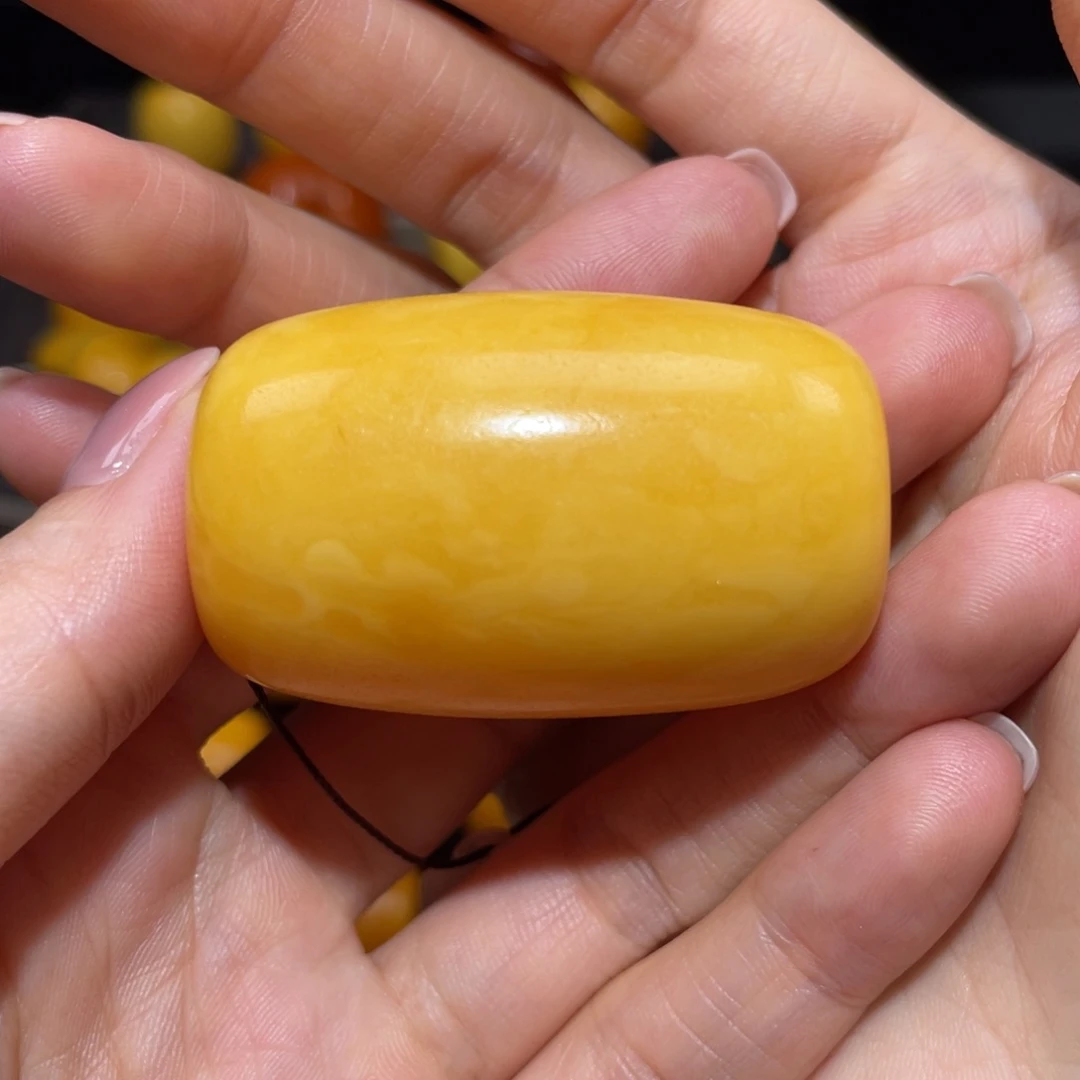 【闪购商品】琥珀裸石未镶嵌桶珠