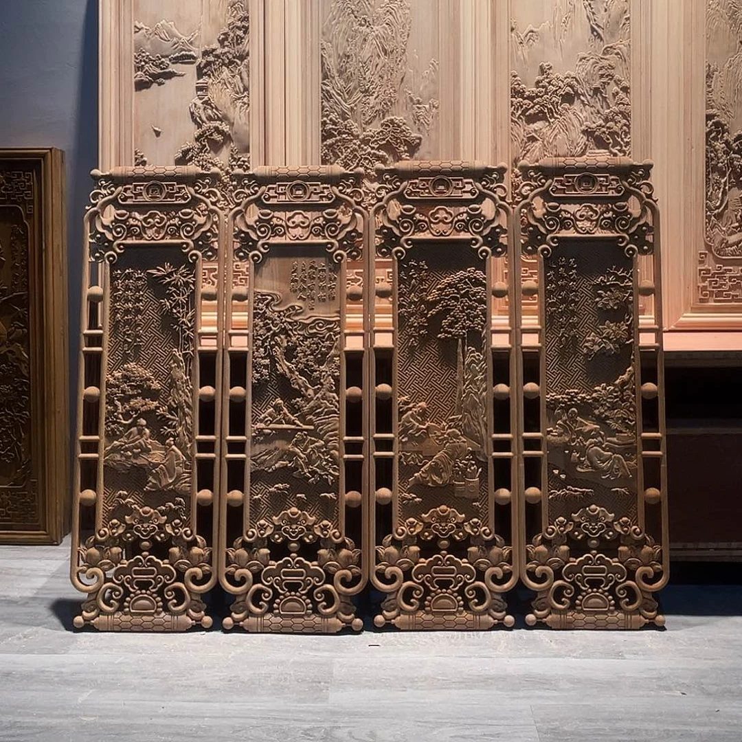 木尘***事香樟木琴棋书画