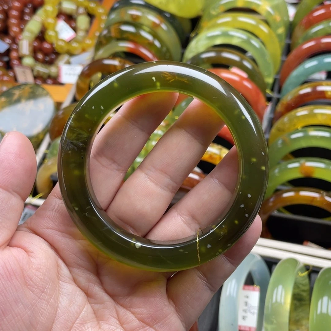 未镶嵌蛇纹石玉手镯