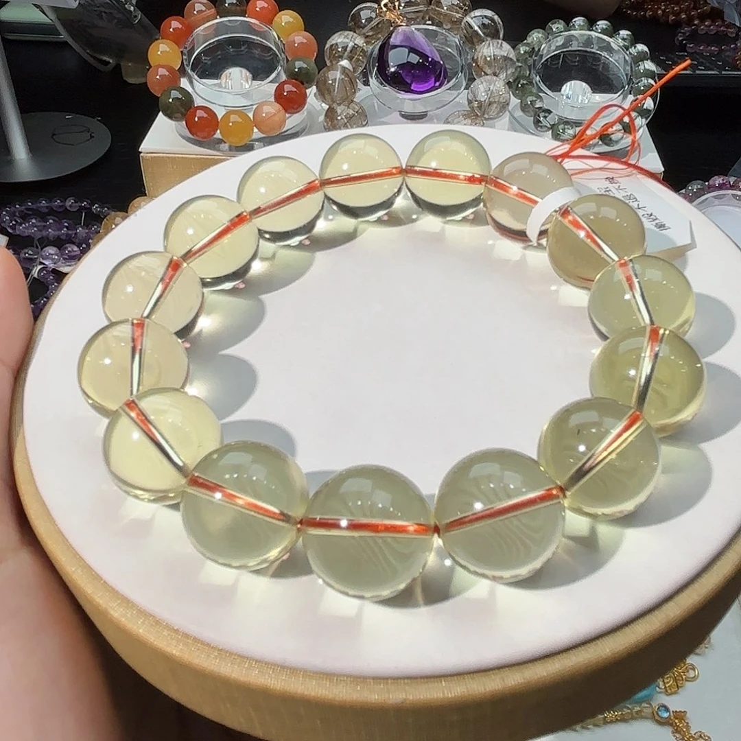 苏***特水晶手链未镶嵌巴西黄水晶