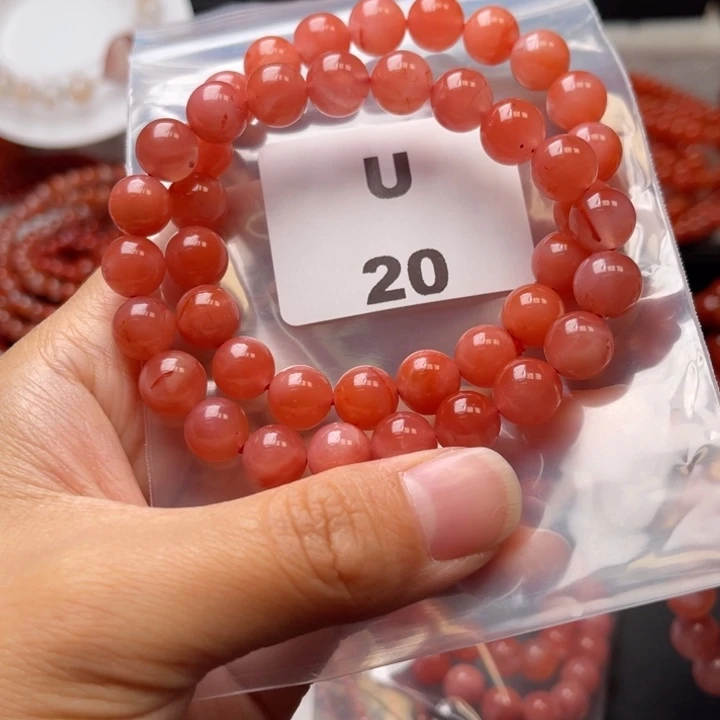 南红玛瑙未镶嵌多样性发货默认微瑕称重9mm2条