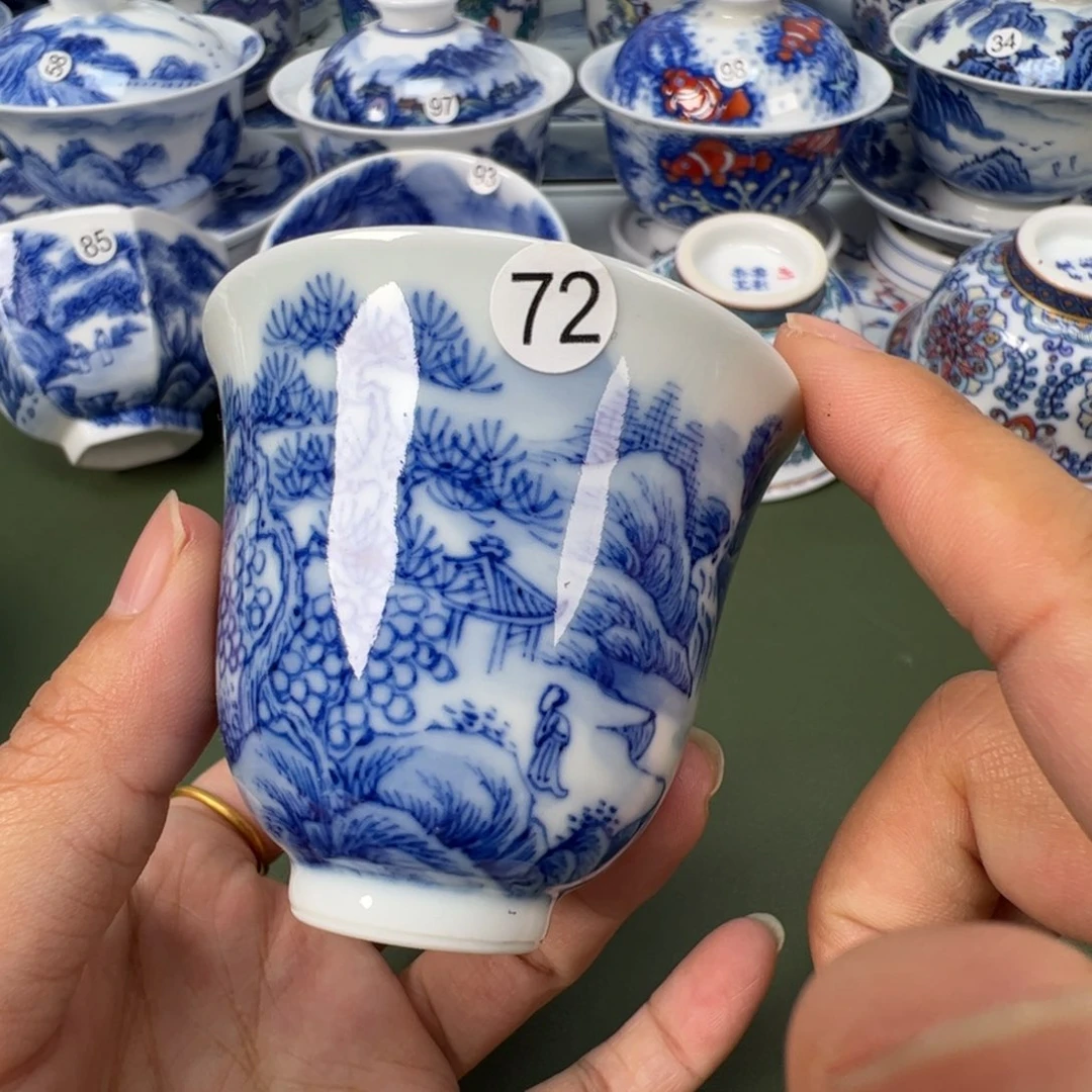 陶瓷景德镇纯手工纯手绘茶具木木72