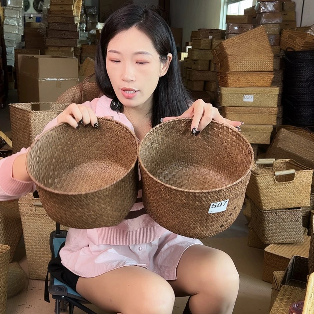 草编包/草编收纳盒微瑕疵
