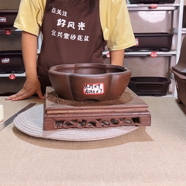 紫砂花盆紫砂花盆