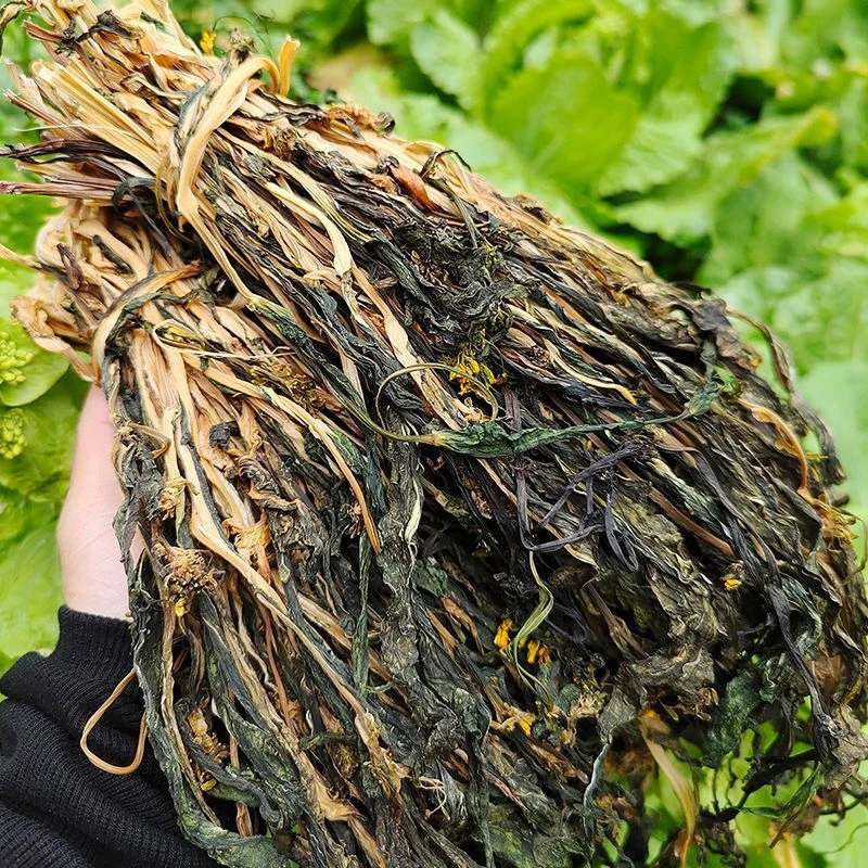 农家自晒干菜苔整颗长条