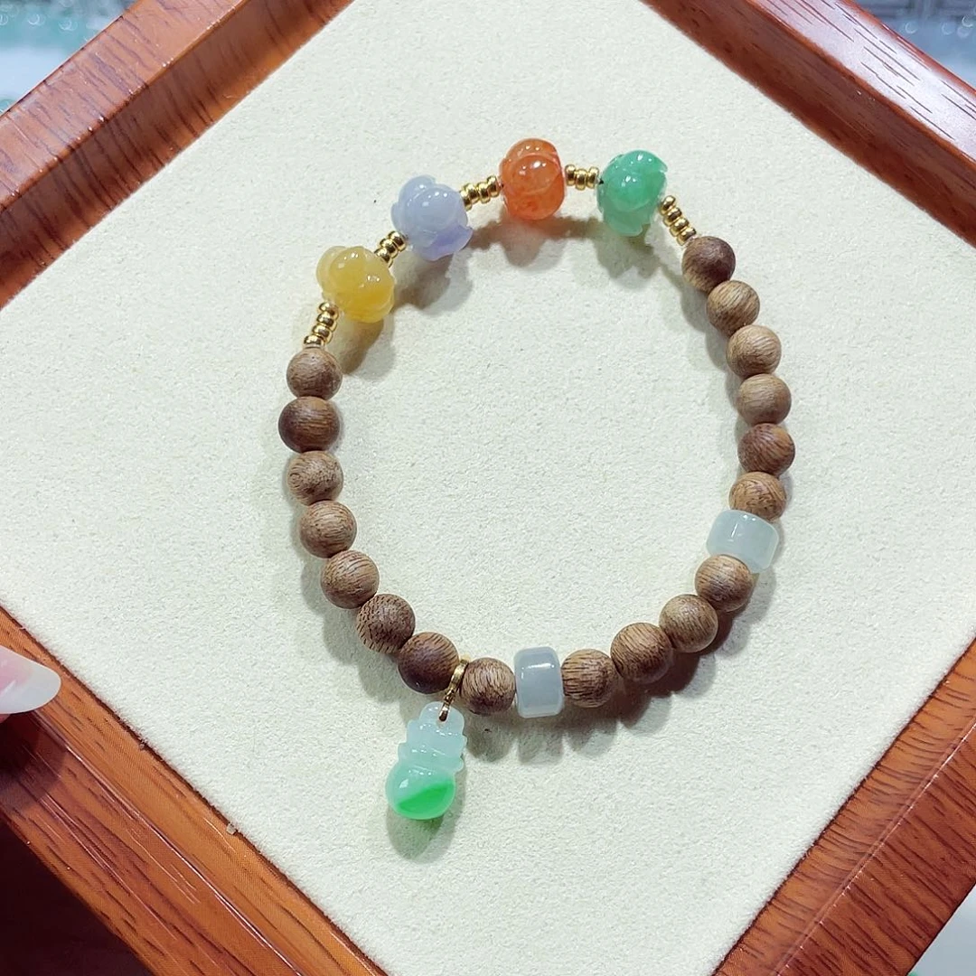 翡翠未镶嵌手链天然缅甸翡翠A货卡10