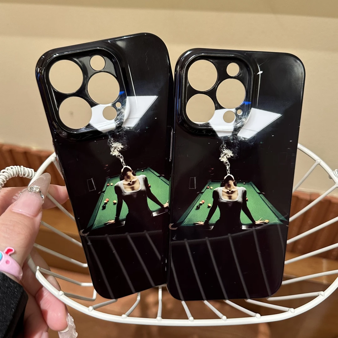 新款菲林小众ins台球吐烟女生手机壳适用苹果华为OPPOVIVO小米gk