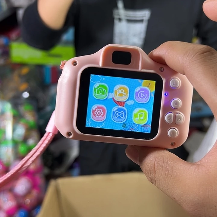 胶制儿童相机粉色可爱