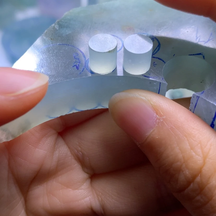 【闪购商品】未镶嵌定制翡翠卡6圆珠两颗