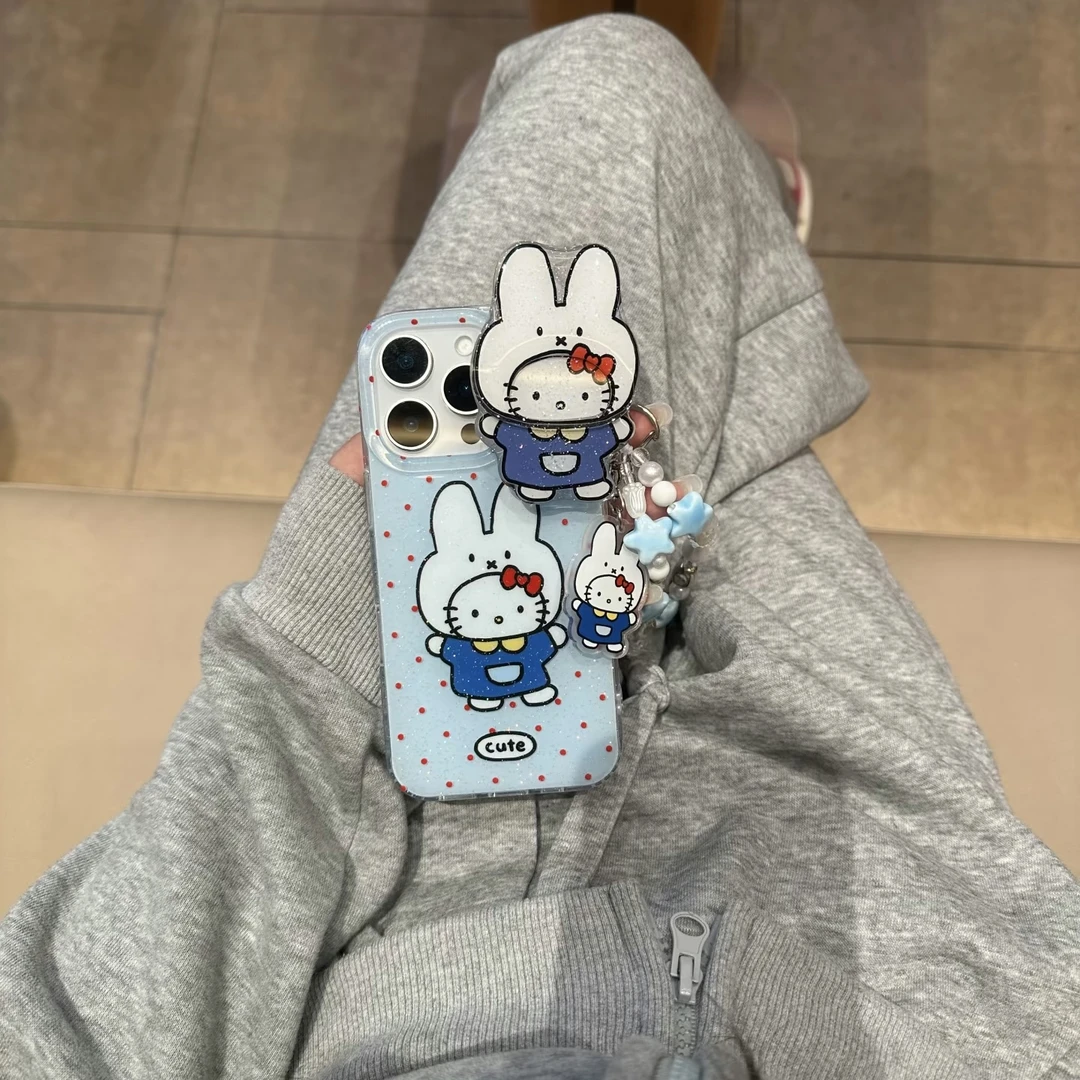 米菲凯蒂适用苹果iphone小米15promax防摔vivo华为oppo手机壳女