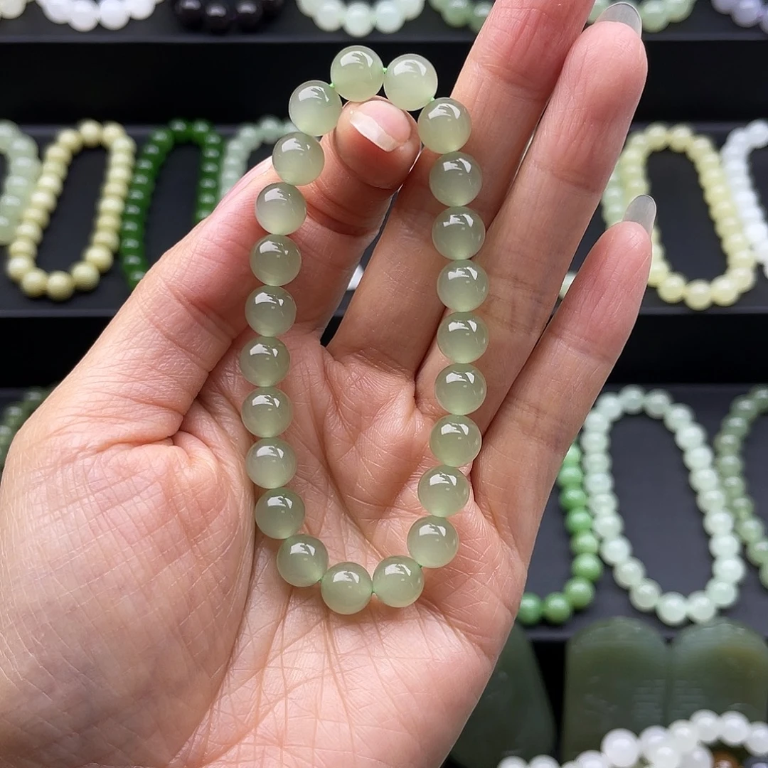 .***.和田玉未镶嵌手链