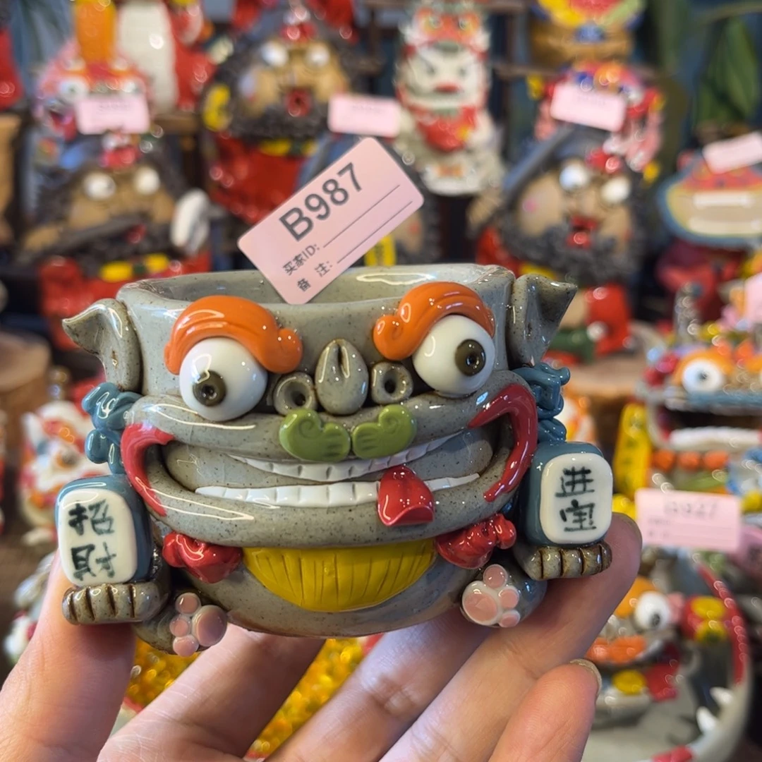 泥塑纯手工茶宠摆件