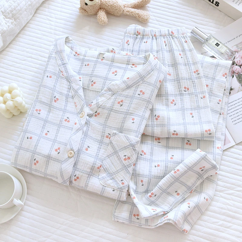 双层棉纱纯棉睡衣断码处理