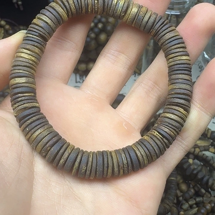 沉香碎屑沉香沉水浮1.0片片珠单圈12克