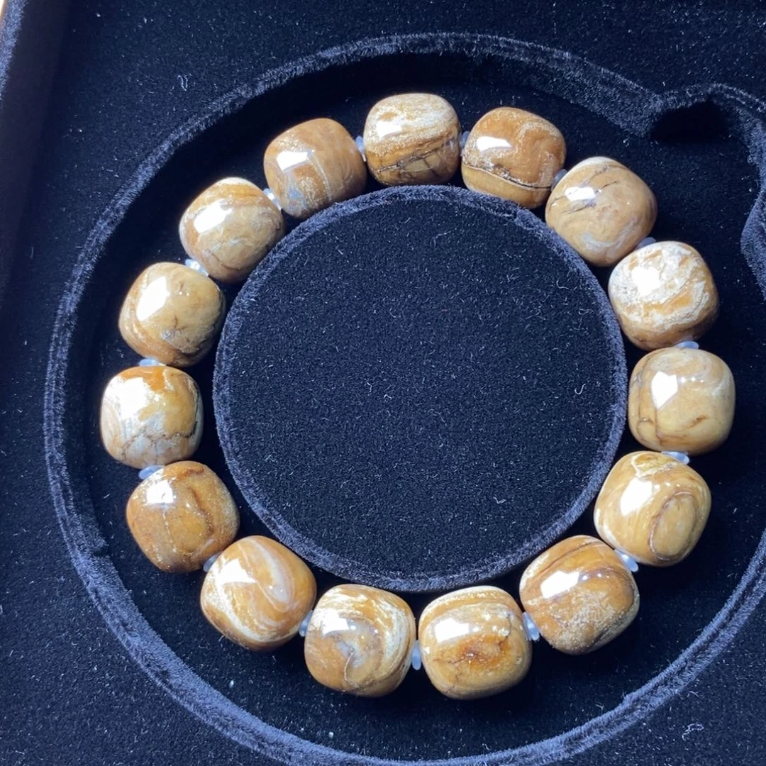 琥珀未镶嵌颈饰21.5克13mm