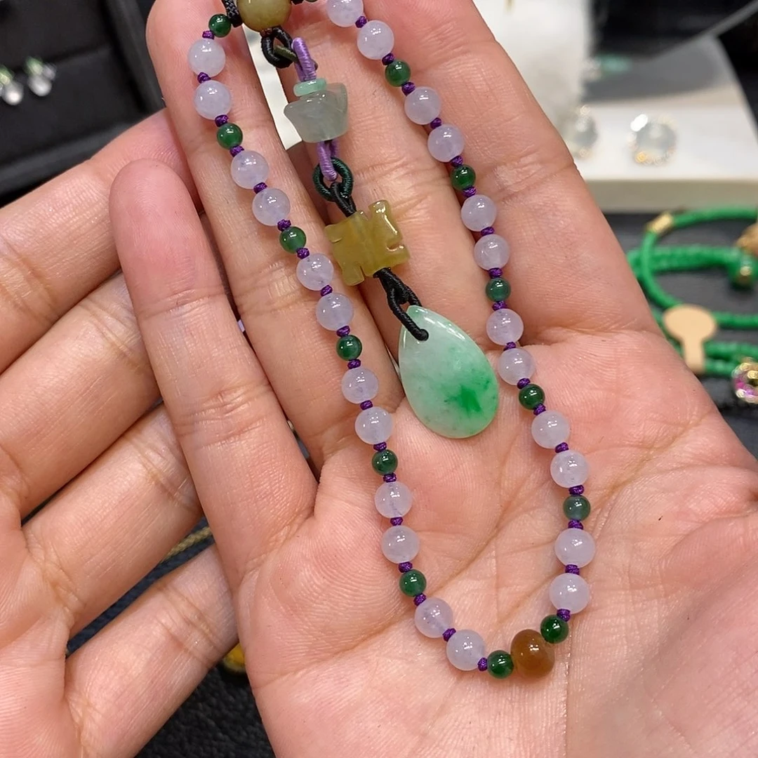 翡翠未镶嵌手链翡翠挂件